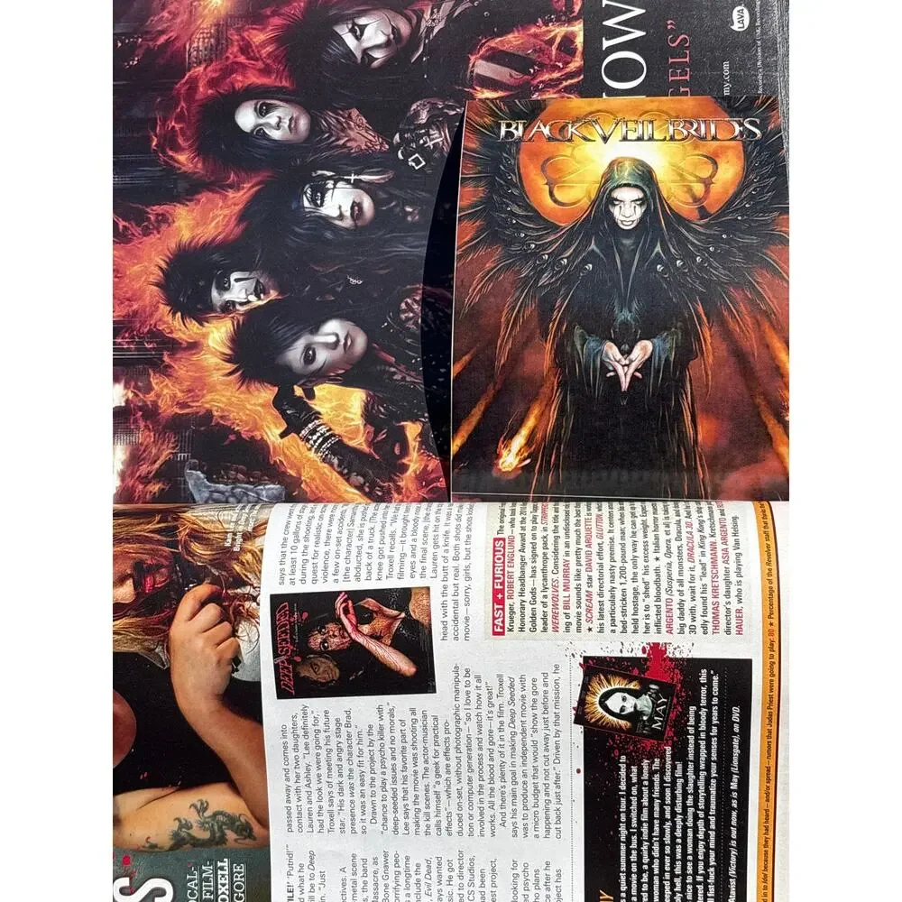 Revolver 97 July 2011 Mayhem Fest Issue w/ poster & Black Veil Brides Sticker